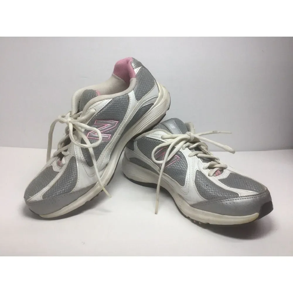 New‎ Balance Womens NB 496 Sneakers Size 9.5 White Pink Hiking Walking Shoes